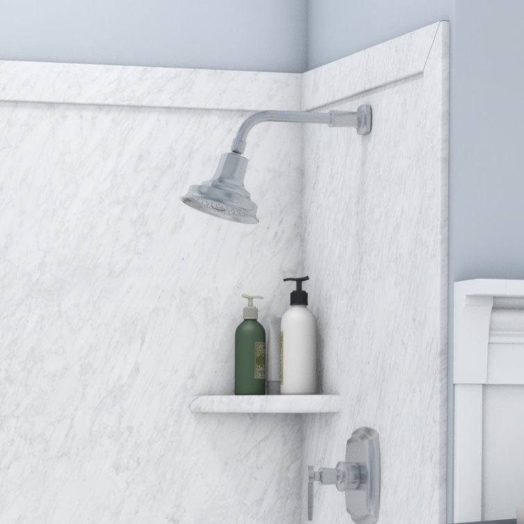 Frost White 60" x 32" x 60" Alcove Bathtub Surround