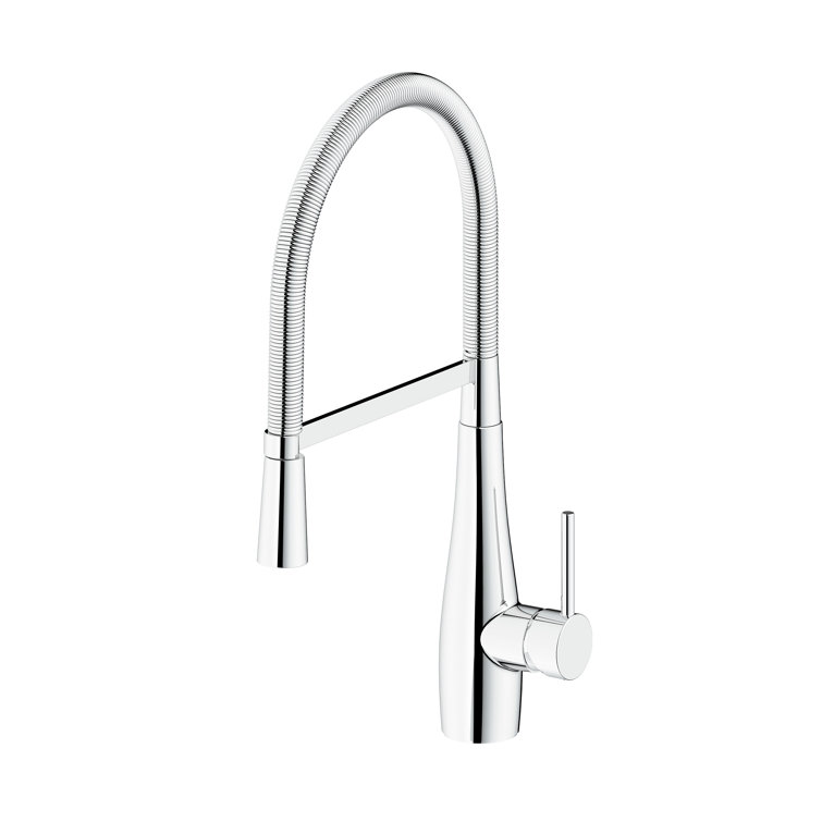 Chrome Pull-out Spray Kitchen Faucet with Sleek Design