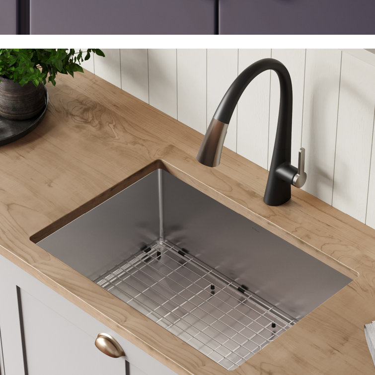 25-Inch Satin Stainless Steel Undermount Single Bowl Kitchen Sink