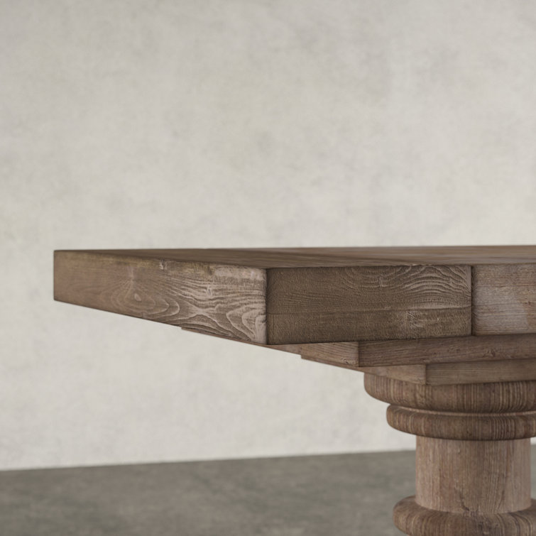 Stony Gray Wash 71'' Salvaged Fir Lumber Console Table with Storage