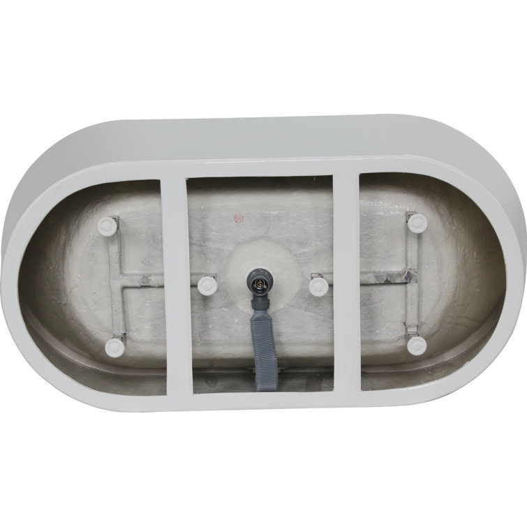 67" x 32" White Freestanding Acrylic Soaking Bathtub