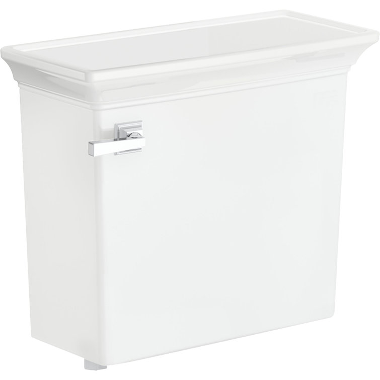 White Ceramic Town Square Toilet Tank with Crown Molding