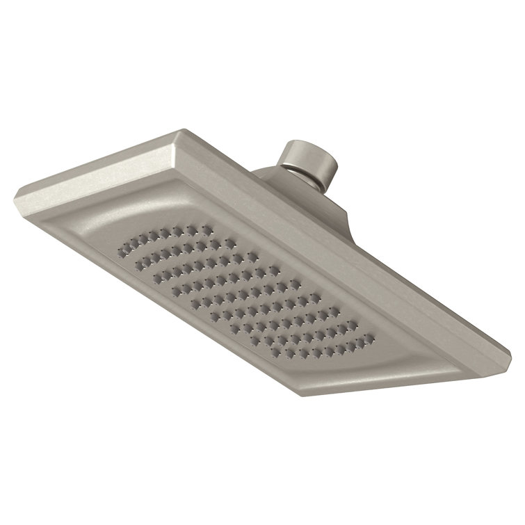 Large Brushed Nickel Square Rain Shower Head