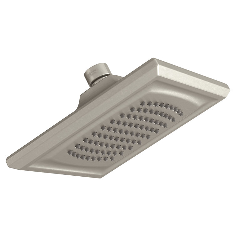 Large Brushed Nickel Square Rain Shower Head