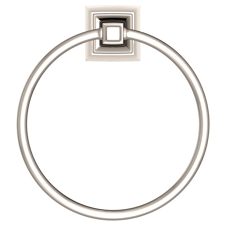 Polished Nickel Round Wall Mounted Towel Ring