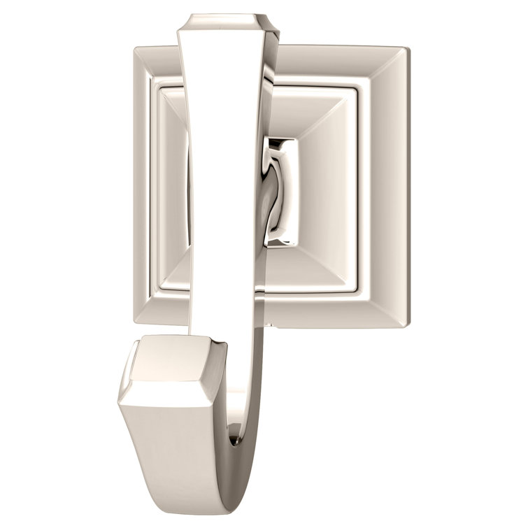 Polished Nickel Square Wall Mounted Robe Hook