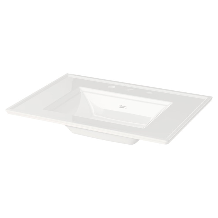 Town Square S White Ceramic Above-Counter Vanity Sink