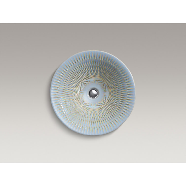 Bluestone Rutile Round Ceramic Vessel Sink