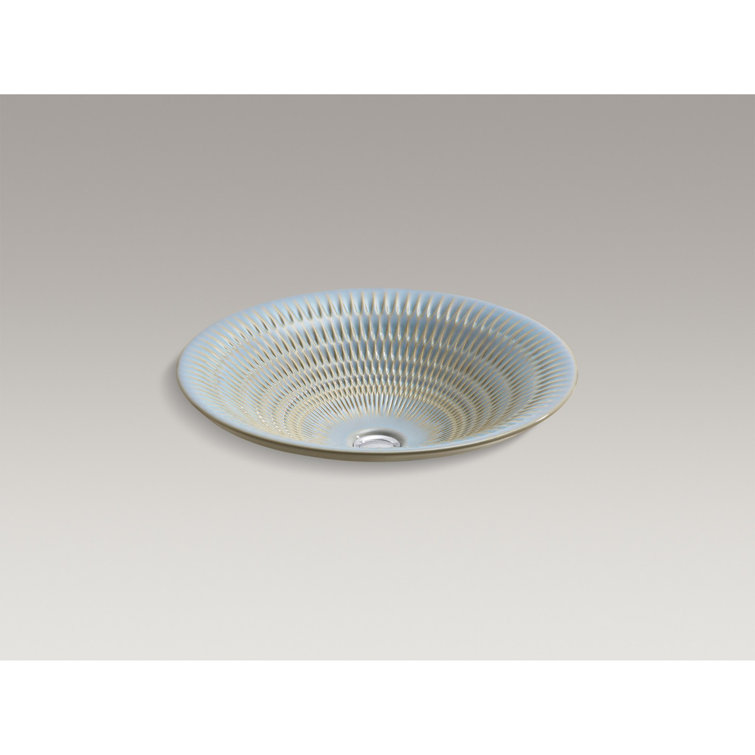 Bluestone Rutile Round Ceramic Vessel Sink