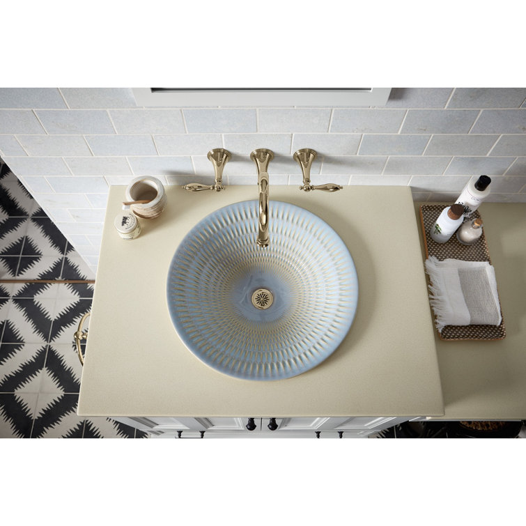 Bluestone Rutile Round Ceramic Vessel Sink