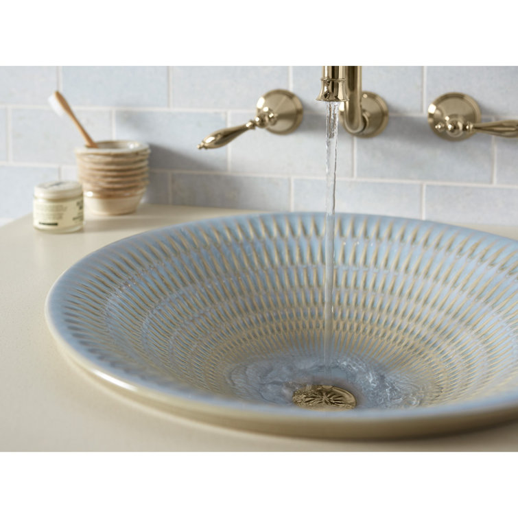 Bluestone Rutile Round Ceramic Vessel Sink