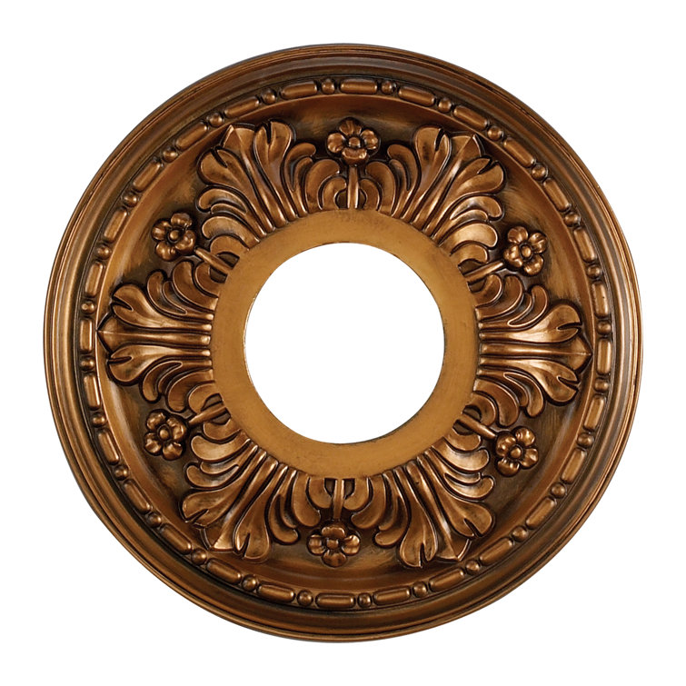 Antique Bronze 11" Acanthus Ceiling Medallion