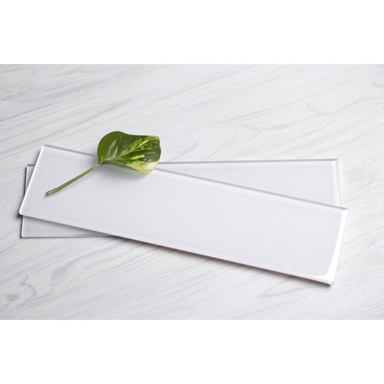 Super White Glass Subway Wall Tile for Kitchen and Bathroom