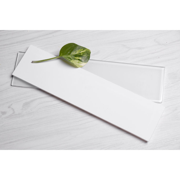 Super White Glass Subway Wall Tile for Kitchen and Bathroom