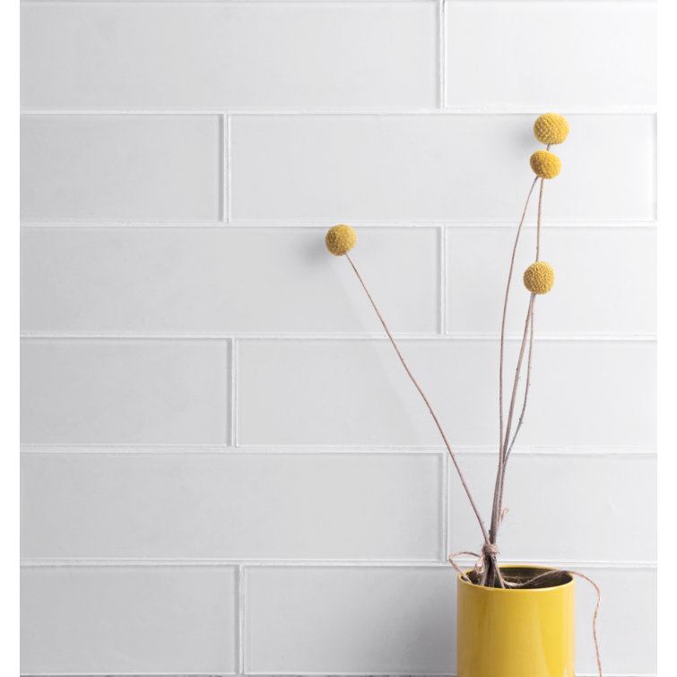 Super White Glass Subway Wall Tile for Kitchen and Bathroom