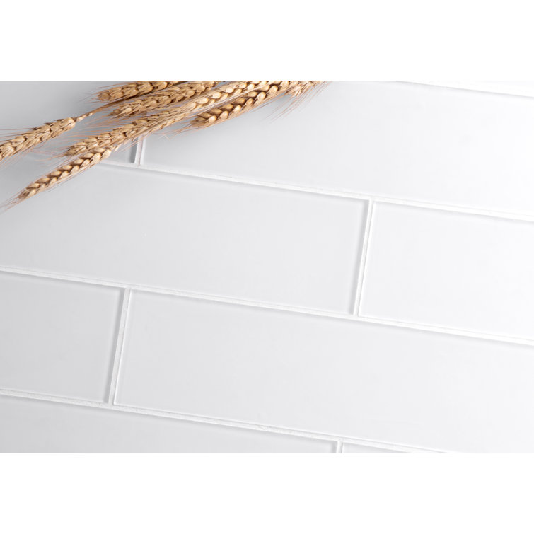 Super White Glass Subway Wall Tile for Kitchen and Bathroom