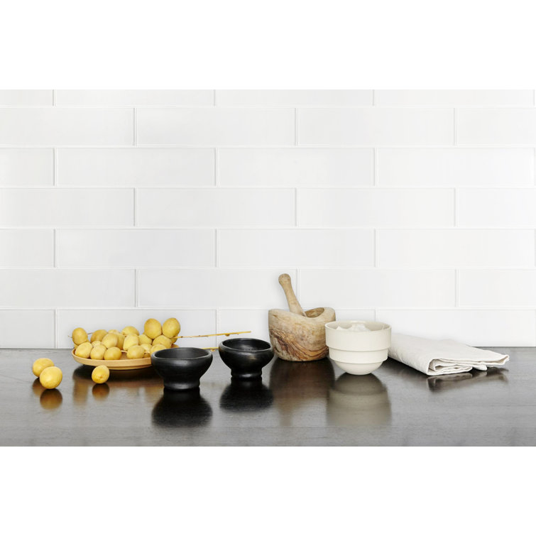 Super White Glass Subway Wall Tile for Kitchen and Bathroom