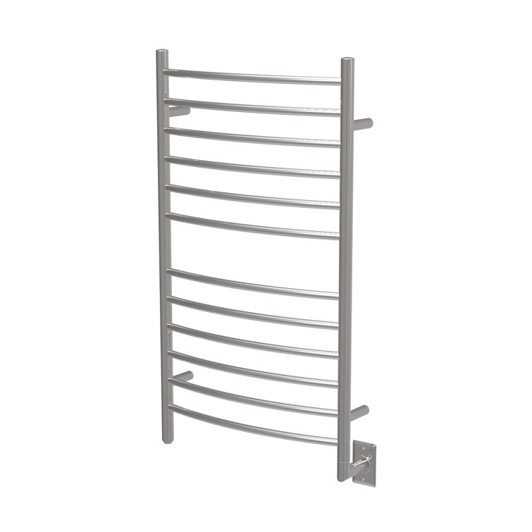 Radiant Polished Nickel Large Wall Mount Electric Towel Warmer