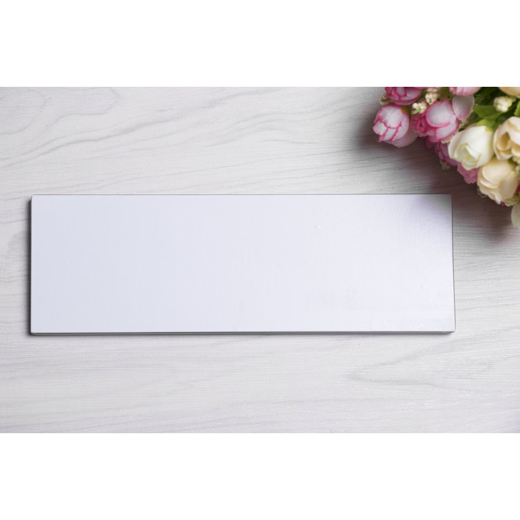 Super White 4" x 12" Glass Subway Tile