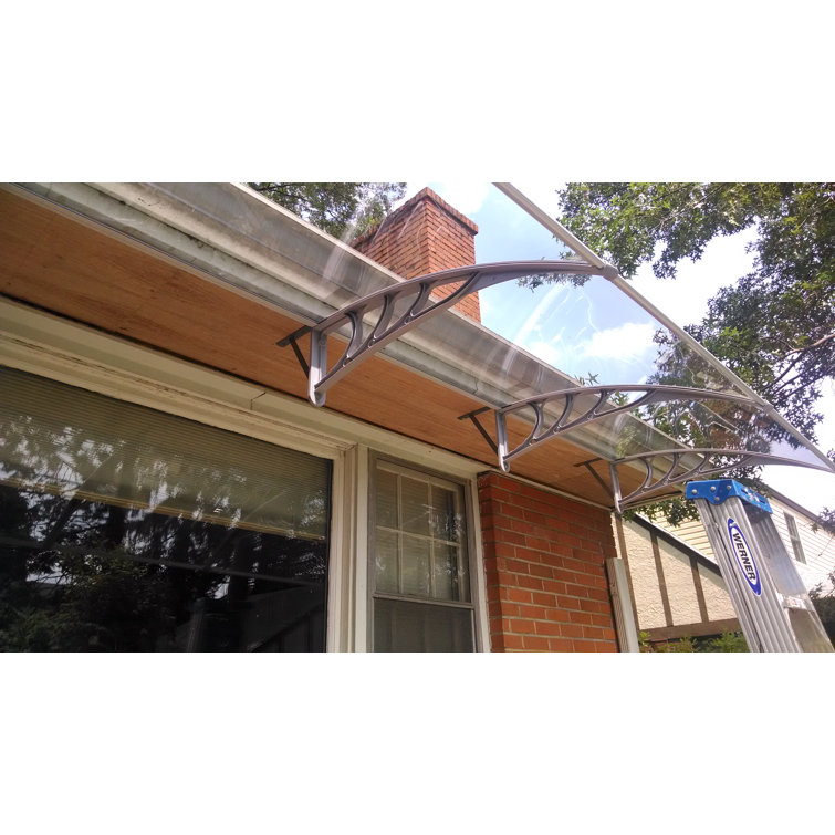 Clear Polycarbonate Door and Window Awning Cover