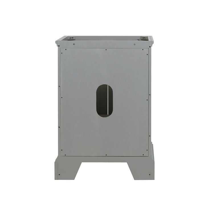 Windsor 24" Gray Solid Wood Freestanding Bathroom Vanity Cabinet