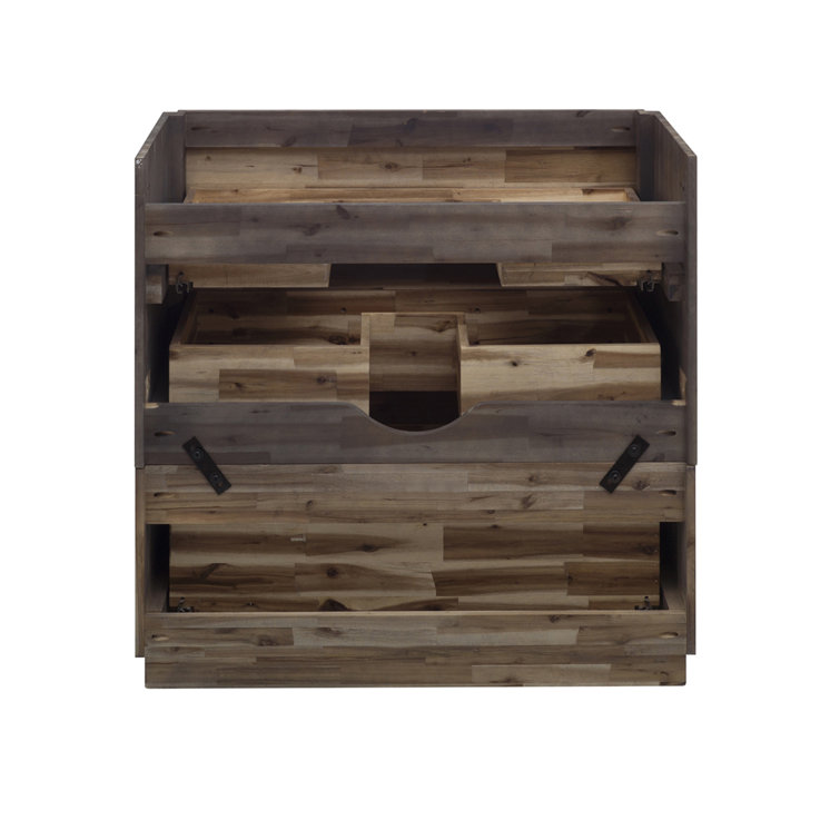 Formosa 35" Brown Engineered Wood Freestanding Vanity Base