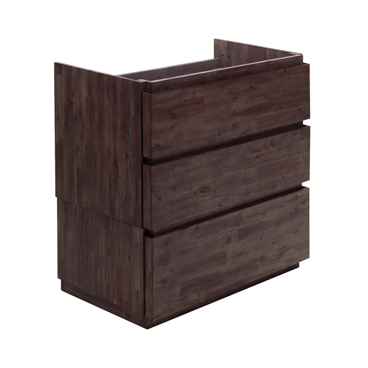 Formosa 35" Brown Engineered Wood Freestanding Vanity Base