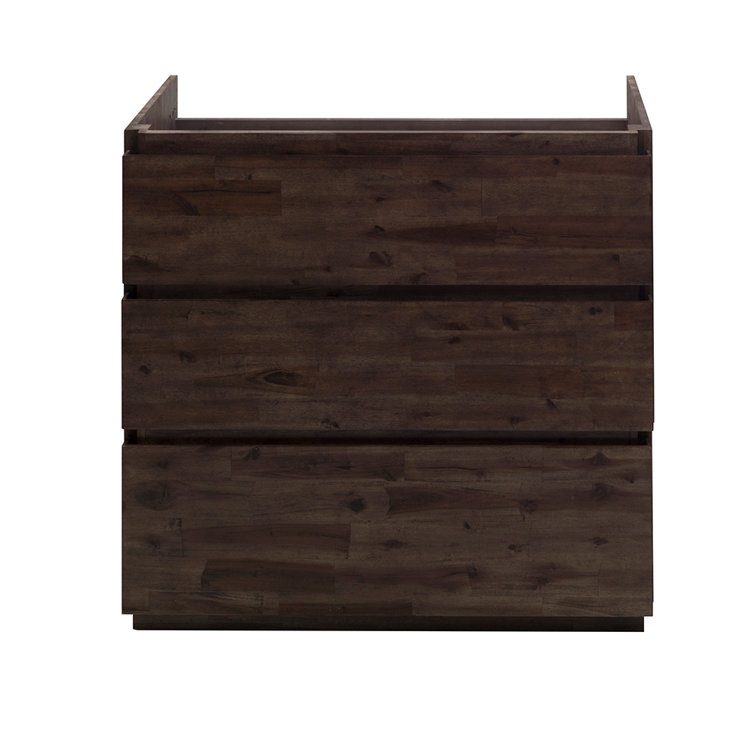 Formosa 35" Brown Engineered Wood Freestanding Vanity Base