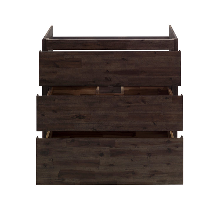 Formosa 35" Brown Engineered Wood Freestanding Vanity Base