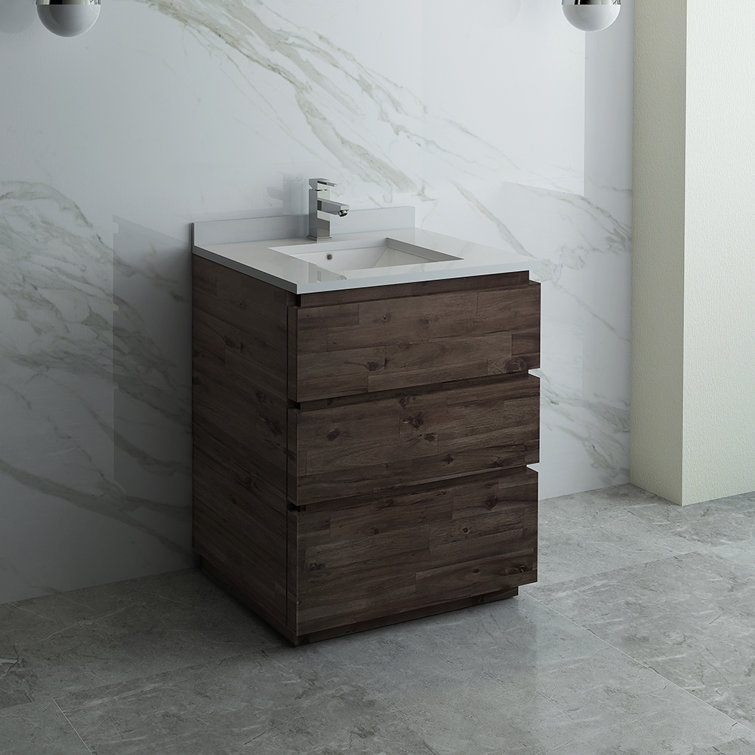 Formosa 30'' Brown Quartz Top Single Vanity