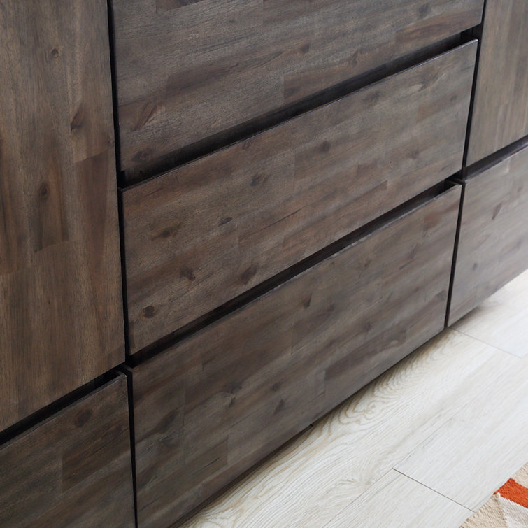 Formosa 54" Acacia Wood Vanity with White Quartz Top and Mirror
