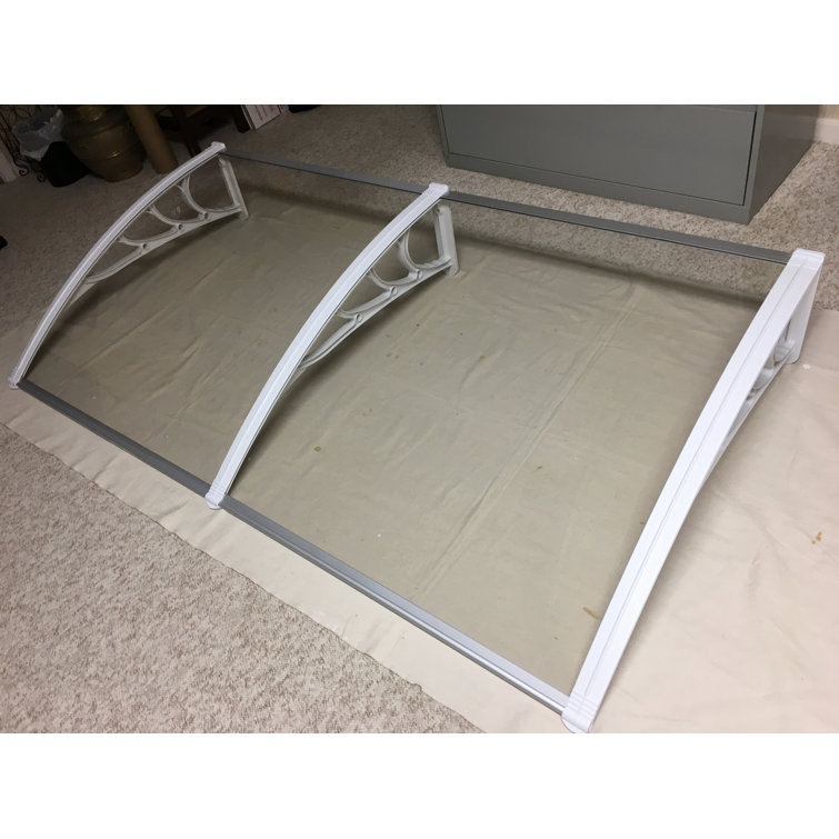 Clear Polycarbonate Door and Window Awning Cover