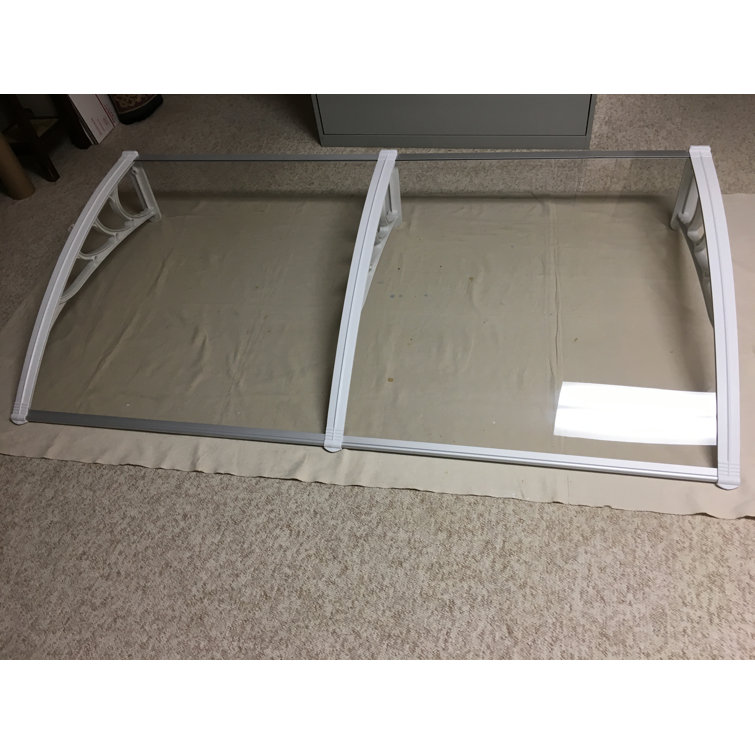 Clear Polycarbonate Door and Window Awning Cover