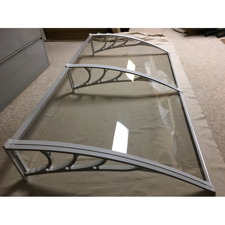 Clear Polycarbonate Door and Window Awning Cover