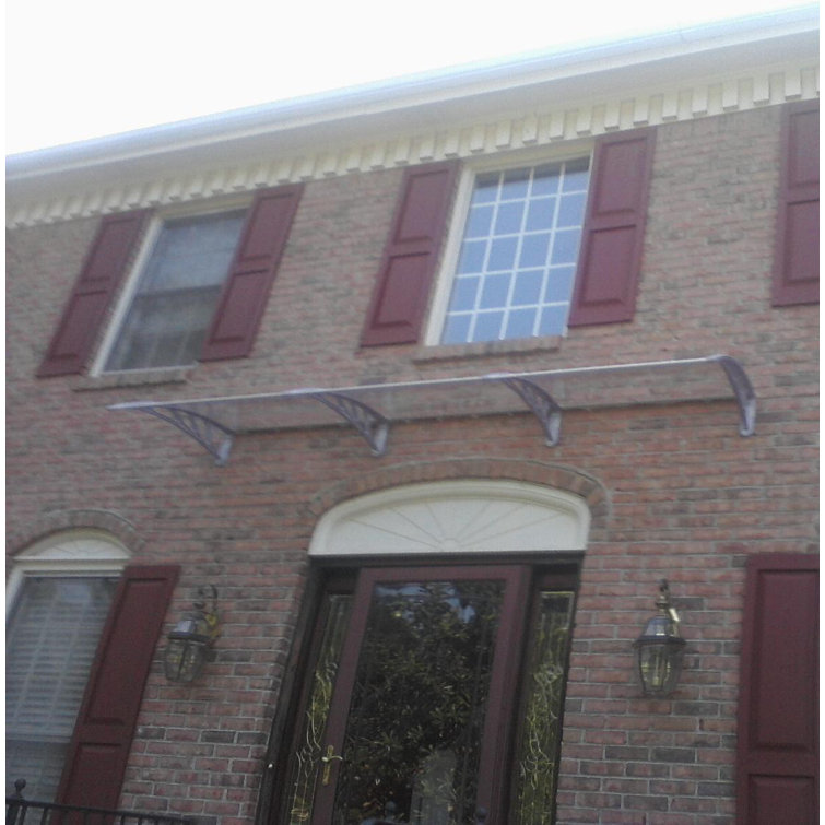 Clear Polycarbonate Door and Window Awning Cover