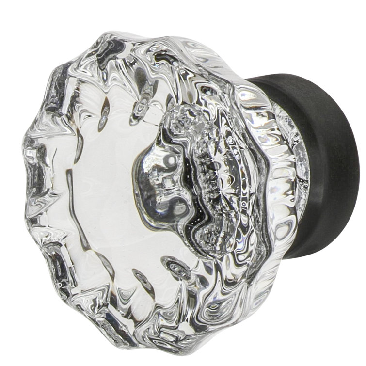 Timeless Bronze and Clear Crystal Cabinet Knob
