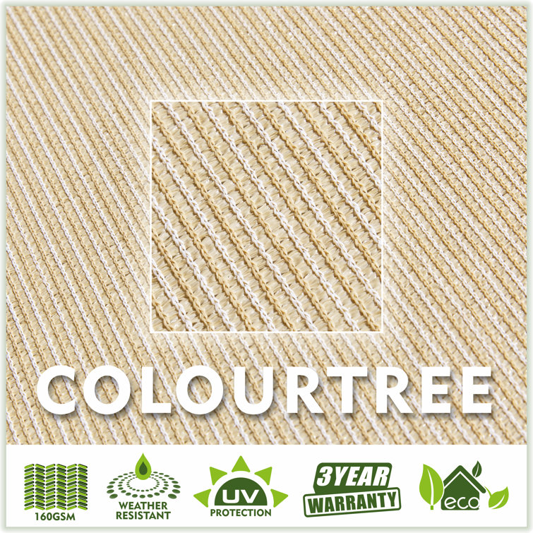 Sand Beige 8' x 10' UV Resistant Sun Shade Sail