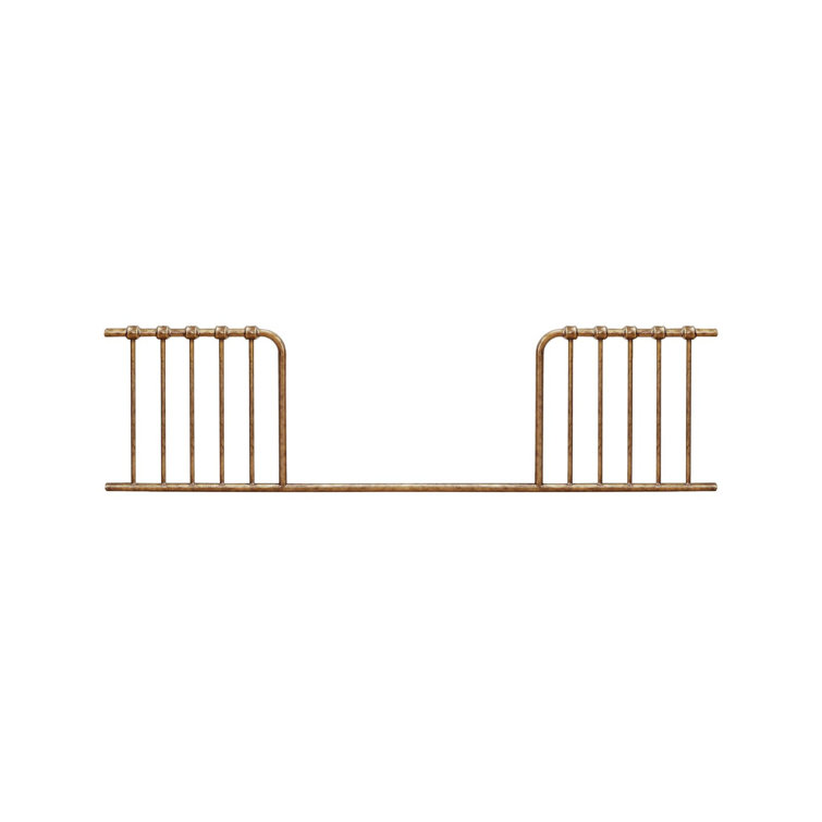 Vintage Gold Iron Toddler Bed Rail Conversion Kit