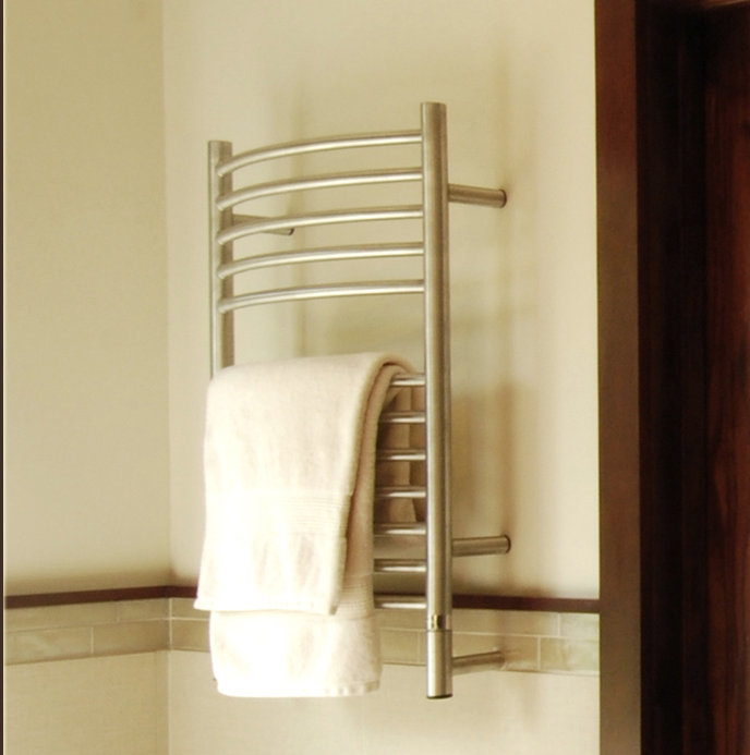Polished Nickel 31" Wall Mounted Stainless Steel Towel Warmer