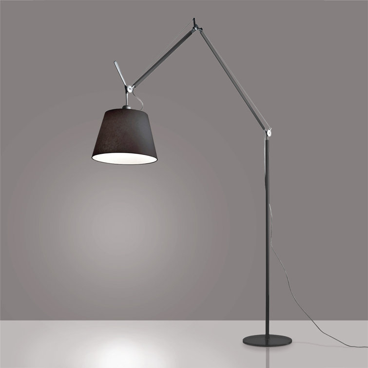 Contemporary Black 17" Task Floor Lamp for Kids' Room