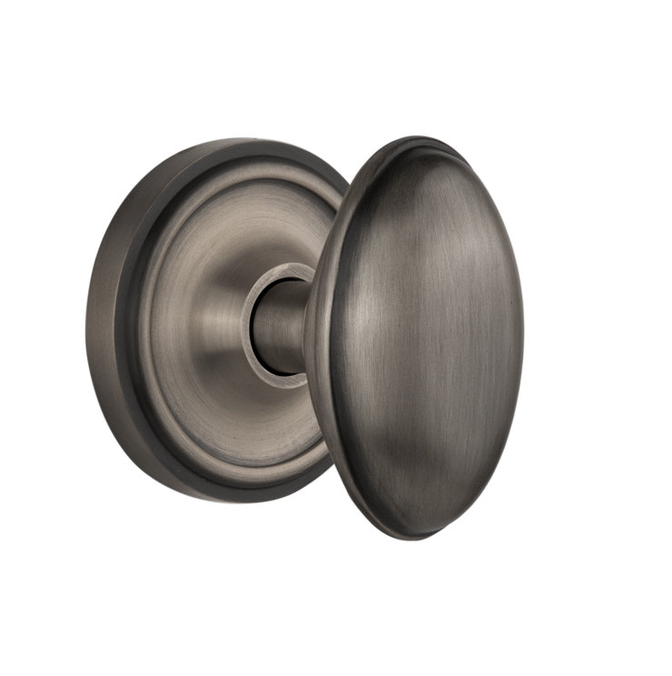 Antique Pewter Classic Rosette with Homestead Door Knob