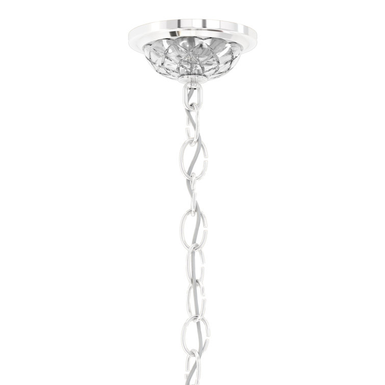 Elegant Heritage Clear Crystal 7-Light Chandelier in Polished Silver