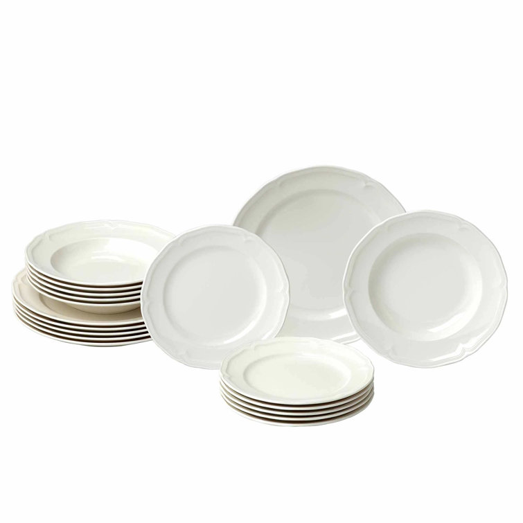 Villeroy & Boch White Porcelain 18-Piece Dinnerware Set