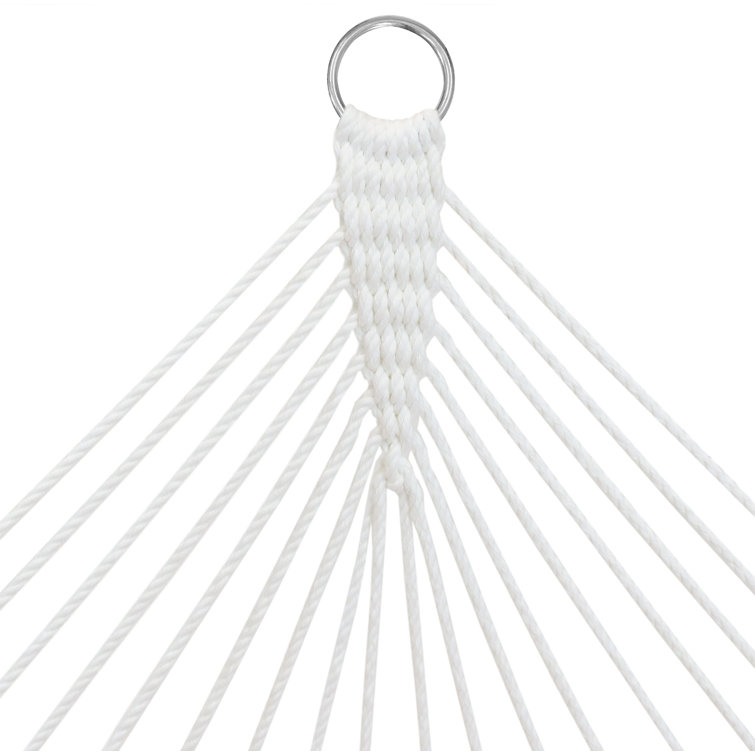Vivid Multicolor Quilted 2-Person Hammock with Bamboo Spreader Bars