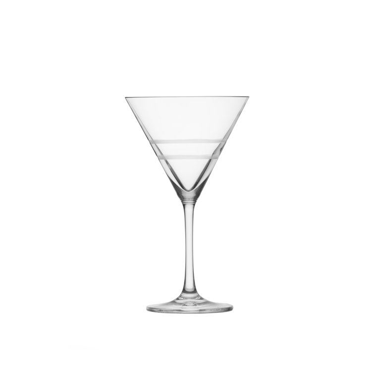 Crafthouse Tritan Crystal 9.9 oz Martini Glass Set of 4