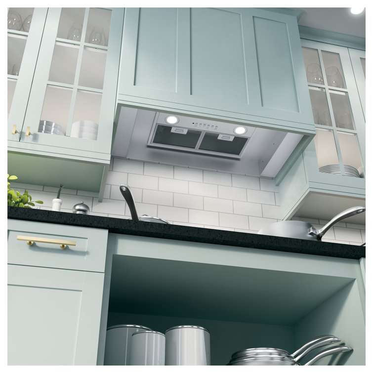 Stainless Steel 20" Convertible Insert Range Hood with Heat Sentry