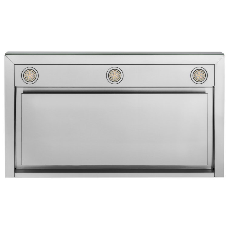 36" Stainless Steel Convertible Wall Mount Range Hood with Charcoal Filter