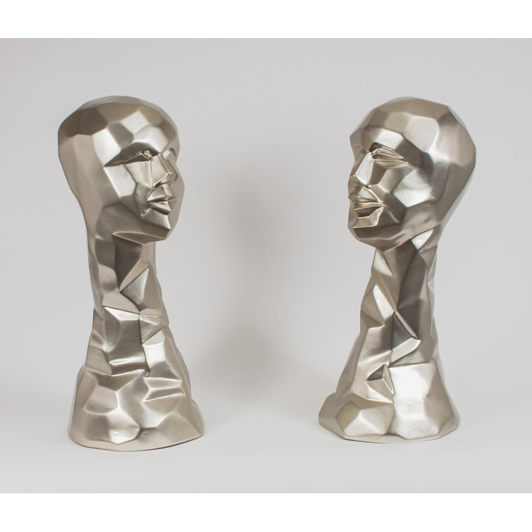 Silver Abstract Traditional 20.5" H Statue
