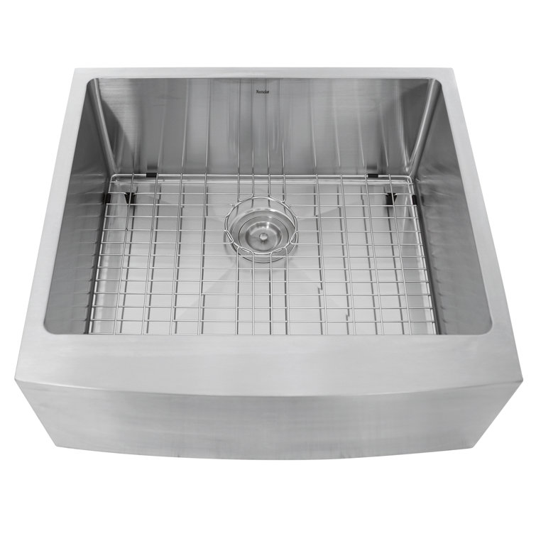 24'' Satin Stainless Steel Farmhouse Apron Front Kitchen Sink