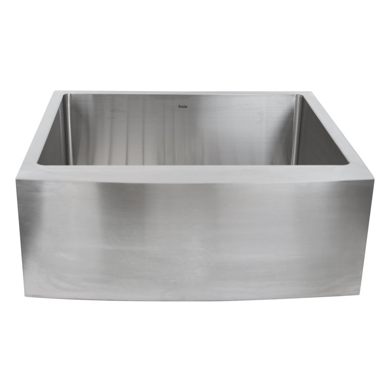 24'' Satin Stainless Steel Farmhouse Apron Front Kitchen Sink